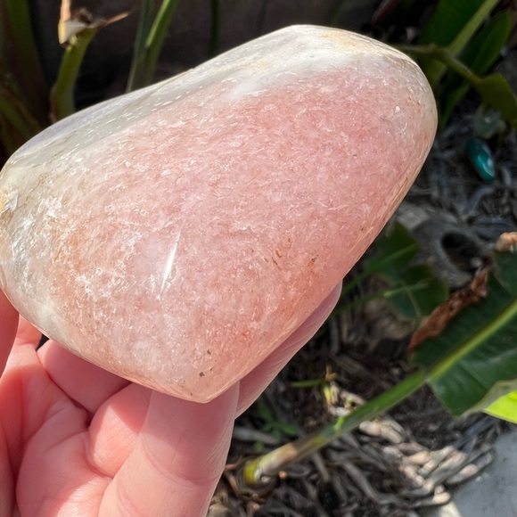 Pink Amethyst Quartz Crystal Druzy Heart - Picture 10 of 11